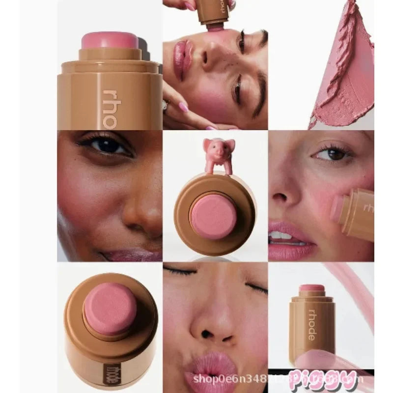 Rhode Cheek Blush Cream Blusher Stick Lip Lift Complexion Long-lasting Waterproof Simple Tint High Pigment Beauty Makeup ins