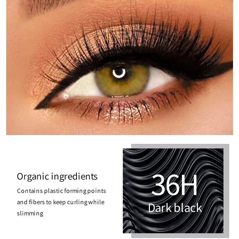 5D Waterproof Mascara Lengthening Eyelashes Women's Make-up Waterproof Mascara Black Silk Fibre Mascara New